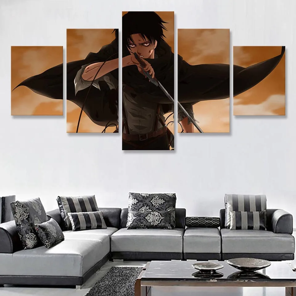 Ataque-en-Tit-n-Levy-McGarden-5-piezas-de-arte-pinturas-para-la-sala-de-A2113 (4)