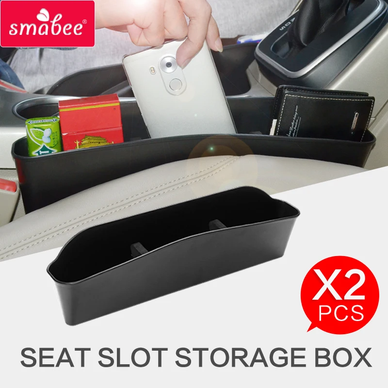 SMABEE Seat Crevice Storage Box For TOYOTA C-HR 2016 ~ 2019 CHR Central Armrest Box storage box ABS Interior Accessories