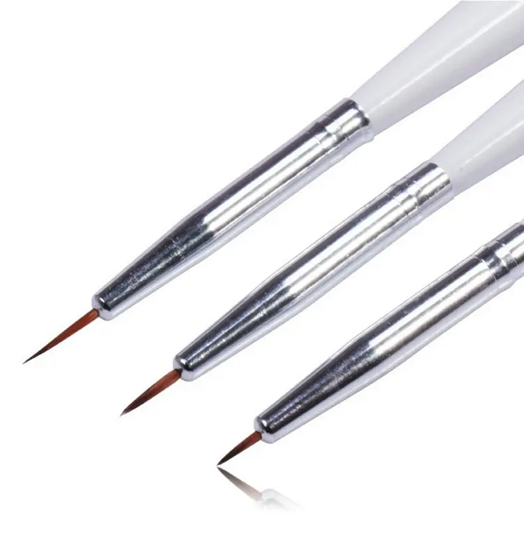 Quality Nail Brushes UV Gel Acrylic Nail Art Builder Manicure Brush Liner Pen Dotting Painting Design Nail Brush Art Set 3-15Pcs