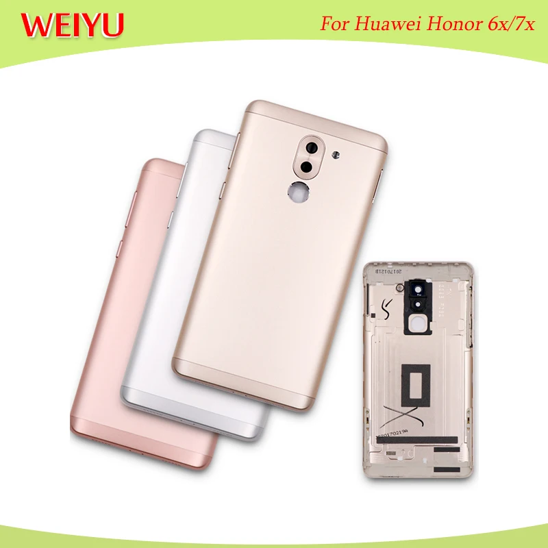 

New Battery Back Cover For Huawei Honor 7X Housing Case With Camera Lens+Power Volume Buttons For Huawei Honor 6X Battery case