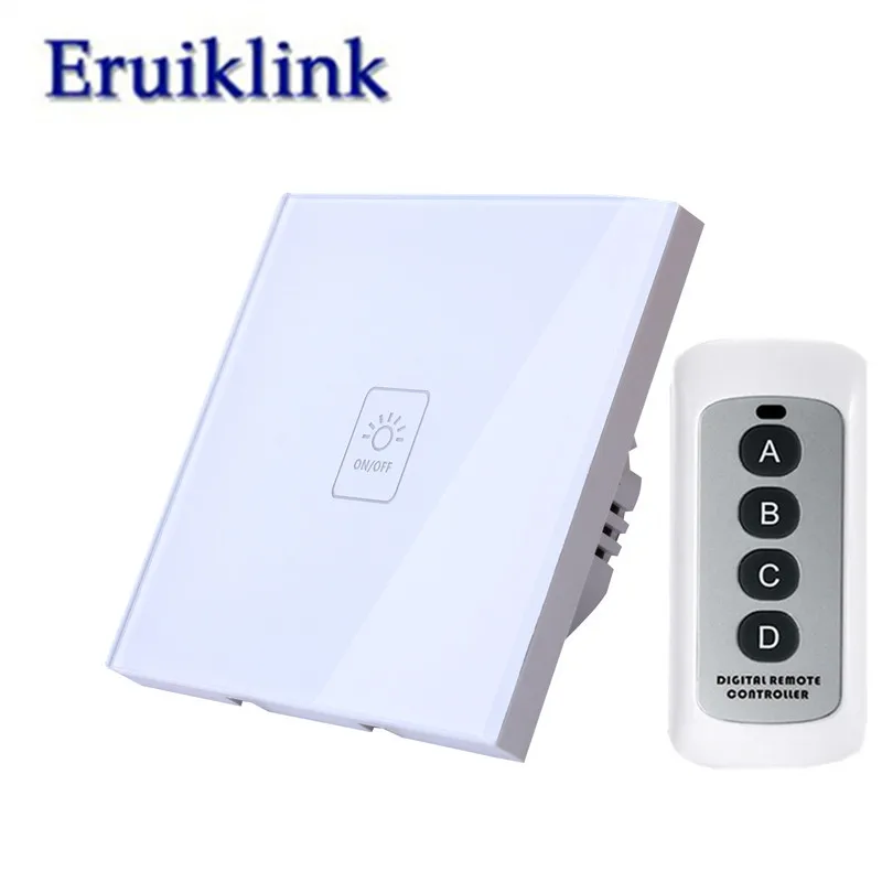 

EU/UK Standard 1/2/3 Gang RF433 Touch Remote Control Wall Switch,Smart Home Wireless Remote Control Light Switches+LED backlight