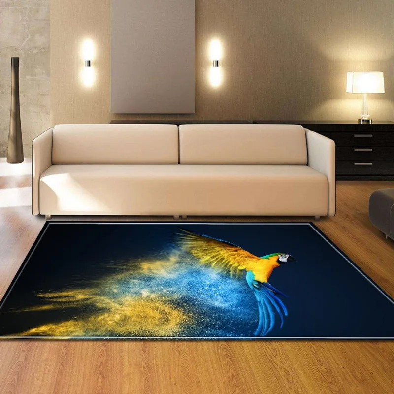 Изделие Объёмный рисунок(3D-принт) ковер с птицами коврики для гостиной большой милый кот ковер с сердечками спальня диван стол tapete моды коврик дома decroative