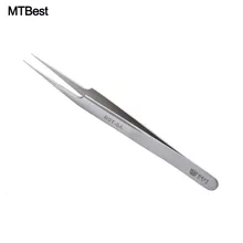 Прецизионный пинцет антистатический из нержавеющей стали Прямой пинцет-плоскогубцы для наращивания ресниц драгоценные камни декор выбор DIY ручные инструменты