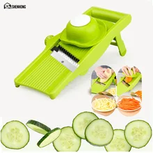 SHENHONG Integrated Blade Mandoline Slicer Vegetable Cutter Potato Julienne Carrot Manual Gadgets Cheese Grater Kitchen Tool