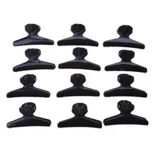 12 шт. DIY салон парикмахерских нахалы вторглись Цветные волосы зажимы коготь раздел бабочка Инструменты для укладки бабочка раздел клип