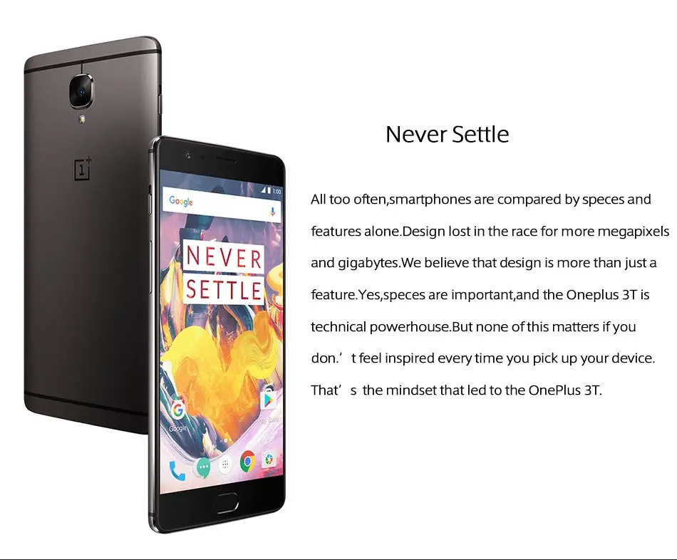 OnePlus 3T A3010 4 аппарат не привязан к оператору сотовой связи мобильный телефон 5," 6 ГБ Оперативная память 64 Гб/128 ГБ Встроенная память Snapdragon 821 NFC Android, две sim-карты, распознание отпечатка пальца с ближней бесконтактной связью