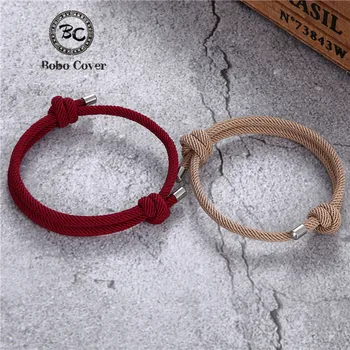Sports Rope Lucky Survival Bracelet Women Men Handmade Colorful Milan Rope Couple Bracelets Femme Lover Jewelry friendship Gifts