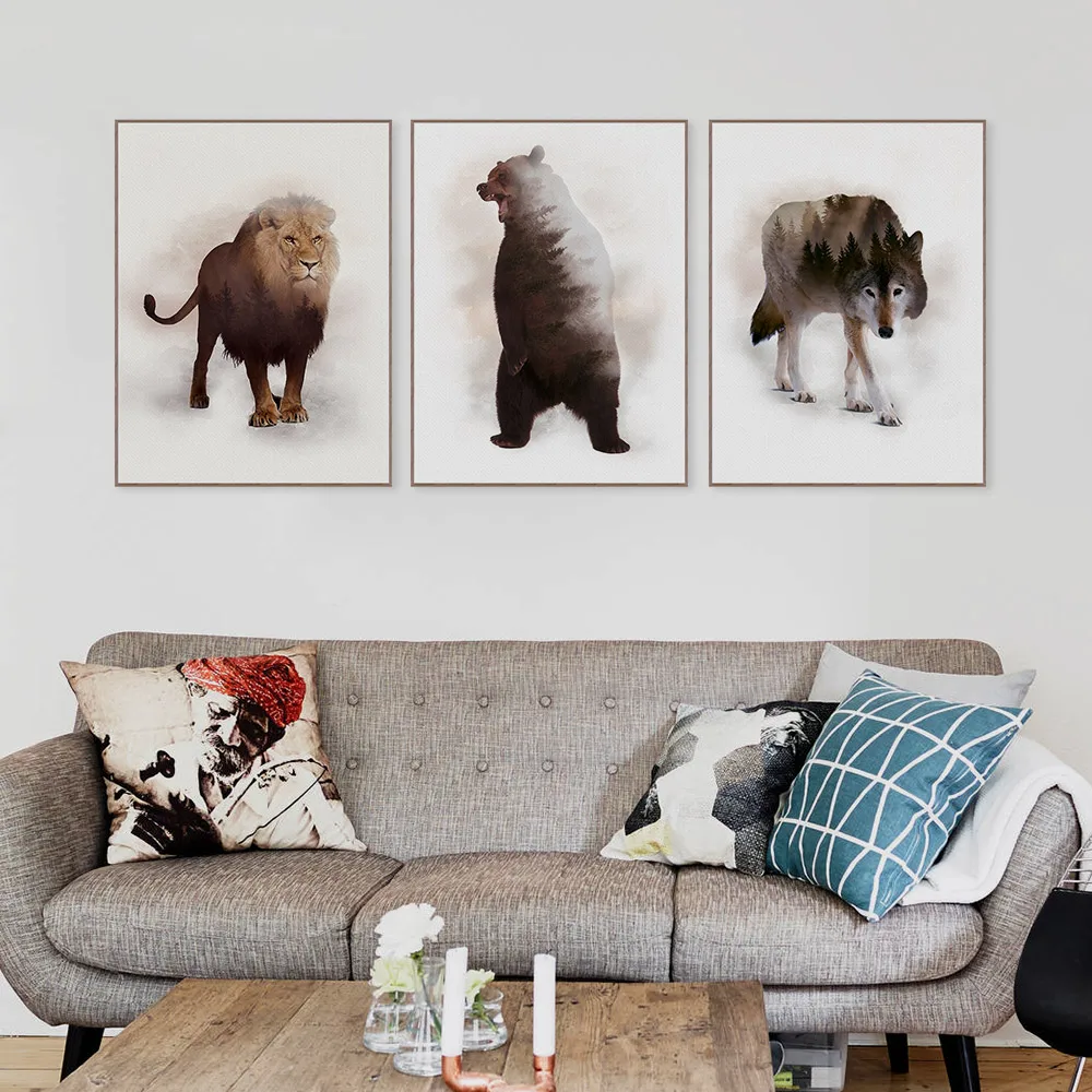Triptych Classic European Palace Famous Scenery Art Prints Poster Architecture Wall Pictures Canvas Painting Home Decor | Дом и сад