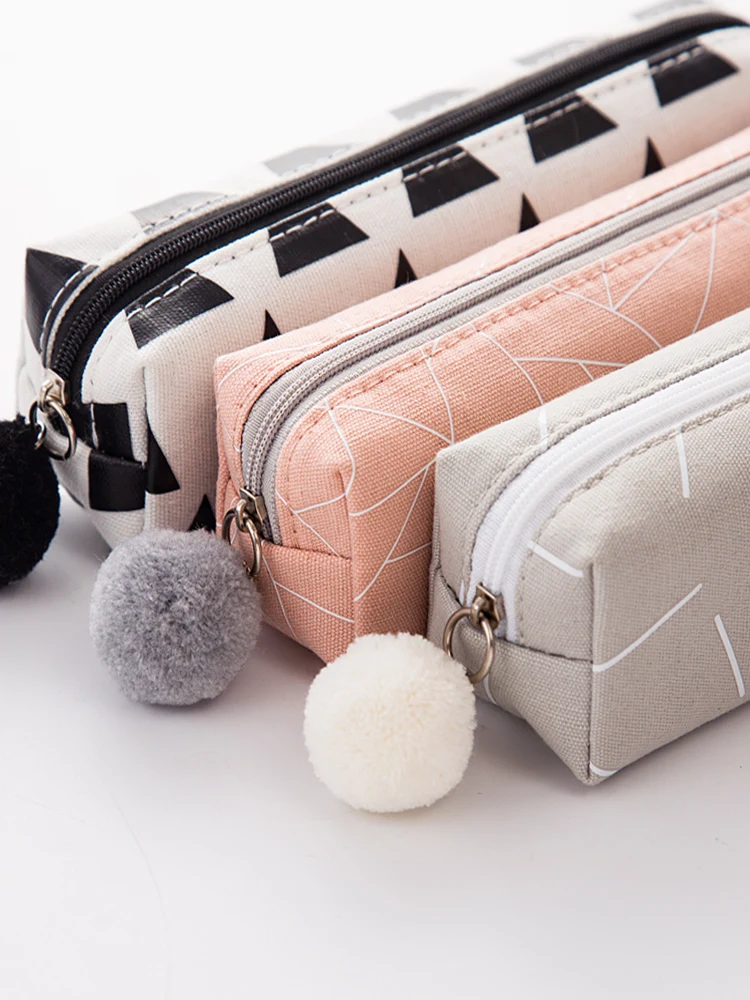 

Pencil bag creative cute stationery bag for men and women with large capacity multi-function storage bag art supplies