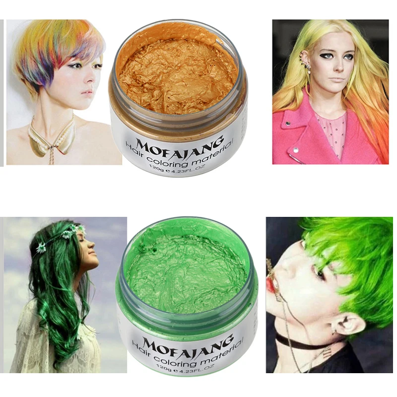 7 цветов, временное моделирование, сделай сам, цвета волос, Антистатическая Временная Краска для волос, краска для волос для укладки волос, легко вымыть, TSLM1
