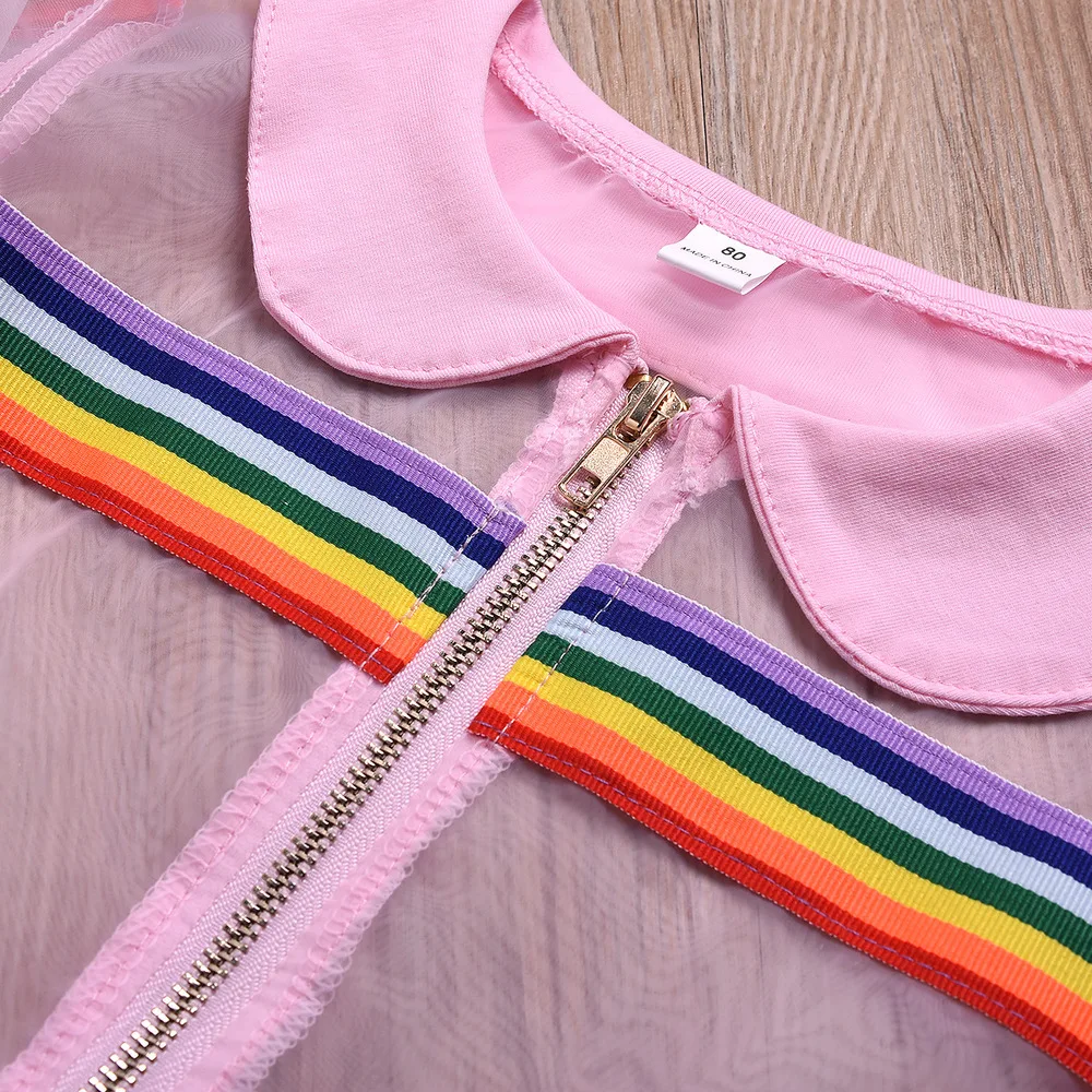 3Pcs Toddler Girl Clothes 2019 Summer Kid Rainbow Sun Protection Clothing Vest Shorts Children Set Outfits Sports Suit For Girls (8)