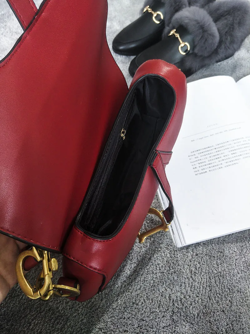 classic saddle bag women Chic vintage fashion shoulder straps crossbody bag handbag ladies hand bags messenger bags torebka dams (21)