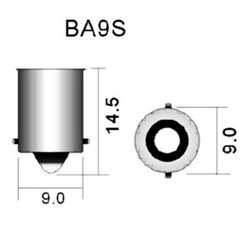 10 шт. BA9S Canbus 5 smd 5050 Led H6W T11 T4W без ошибок для чтения в автомобиле купол дверь фара