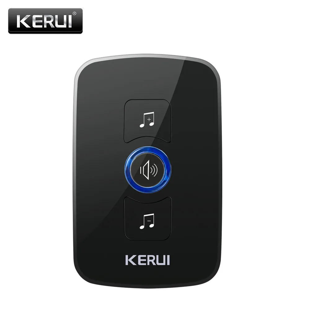 

KERUI Wireless Doorbell Waterproof 500ft Remote EU UK US Plug Door Bell Chime 110V 220V Battery 1 Transmitter 1 Receiver