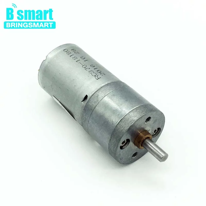 Bringsmart JGA25 370 редуктор DCMotor 12V двигателя 24V мини Электрический мотор низкая скорость