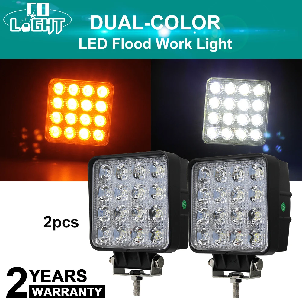 CO LIGHT противотуманная фара 48 Вт квадратные светодиодные противотуманные фары