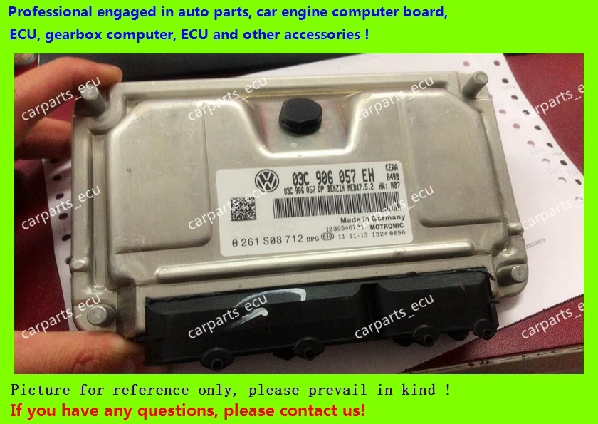 

For car engine computer board/VW ECU/Electronic Control Unit/03C906057EH 0261S08712/03C 906 057 EH/03C906057M/03C 906 057 M