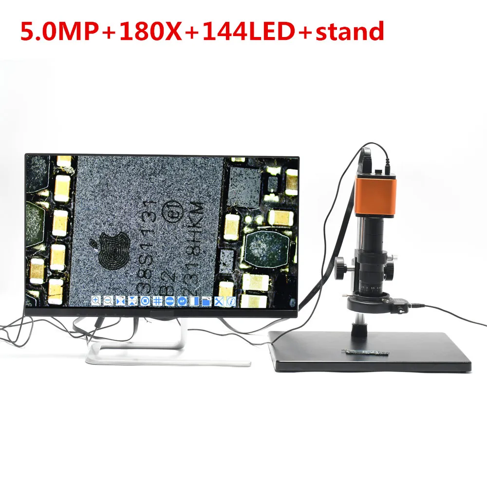 

Autofocus 1080P 60FPS SONY SENSOR HDMI Video Industry Auto Focus Microscope Camera 180X C-mount Lens Bracket For Phoen Repair