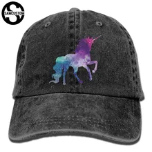 SAMCUSTOM Единорог 3D творческая личность из стираного денима Шапки осень лето Для мужчин Для женщин Гольф для загара Хоккей шапки
