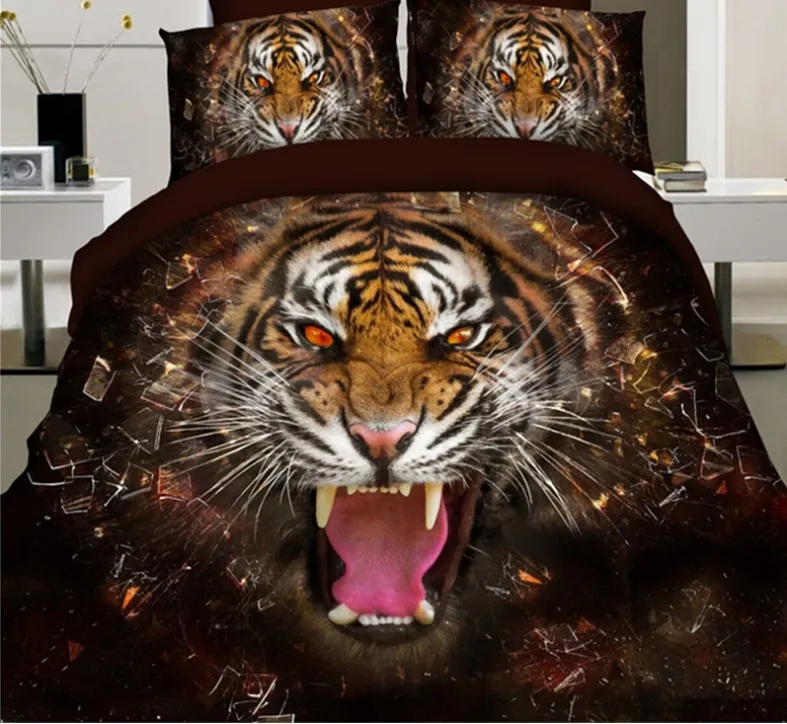 3D Tiger duvet cover set Comforter Bedding sets bedspreads bed in a bag