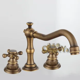 Supply a full three-hole faucet antique copper faucet rotatable section 8840 copper basin bathtub faucet