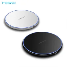 Беспроводное зарядное устройство Fdgao Qi для iPhone 11 Pro X XS Max XR 8 10 Вт QC Быстрая зарядка для samsung S8 S9 S10 Note 10 9 8 Xiaomi Mi 9
