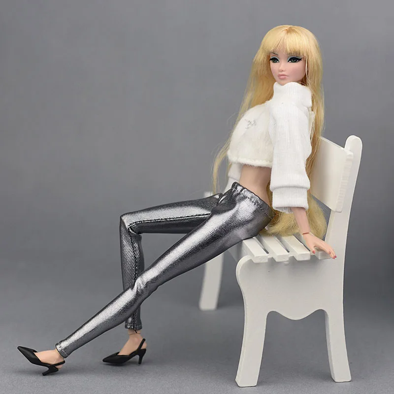 Эластичные джинсы, брюки, длинные штаны для куклы Барби, модная одежда, шорты для кукол Blythe 1/6, аксессуары для кукол BJD