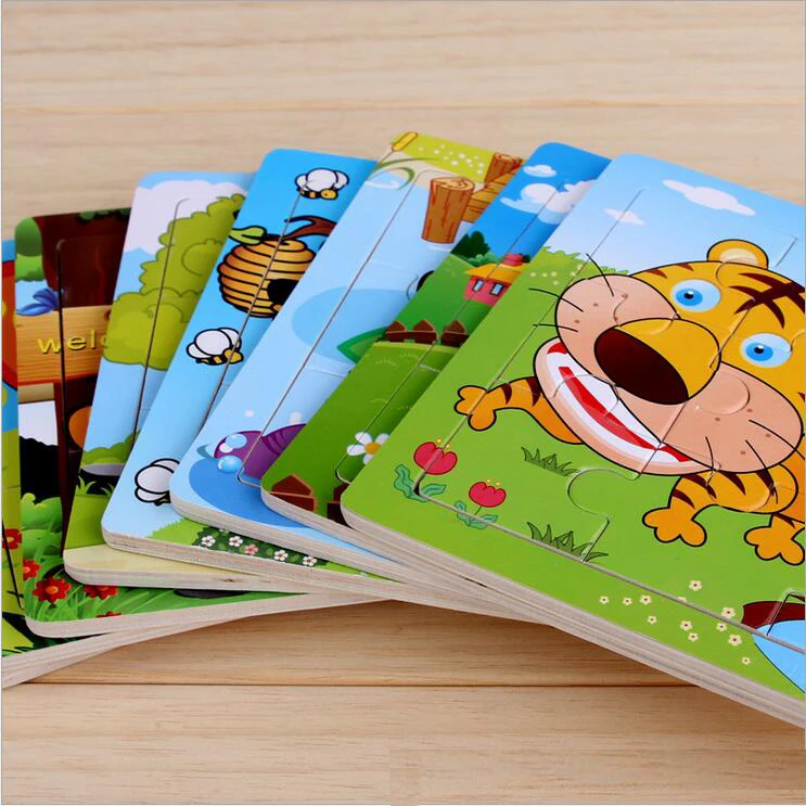 9 pieces of children product wooden jigsaw puzzle the at least 1 years