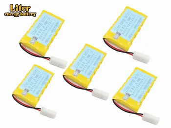 

5pcs 7.2v 900mah AA NI-CD Battery With 7.2v Charger Set For Electric toys car Telerobot boat Remote control Tank L6.2-2P Plug