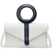 Новая сумка высокого качества из искусственной кожи кисточка сумка-мешок металлическое кольцо складная сумка цепь сумки на плечо