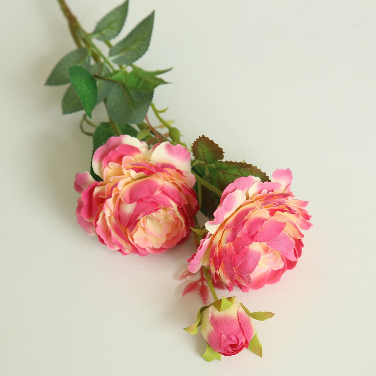 61 см, Европейский искусственный цветок, 3 головы, домашний Шелковый Пион, свадебный цветок, зарубежная Роза, декоративный цветок, вечерние, Декор, 1 шт - Цвет: 7