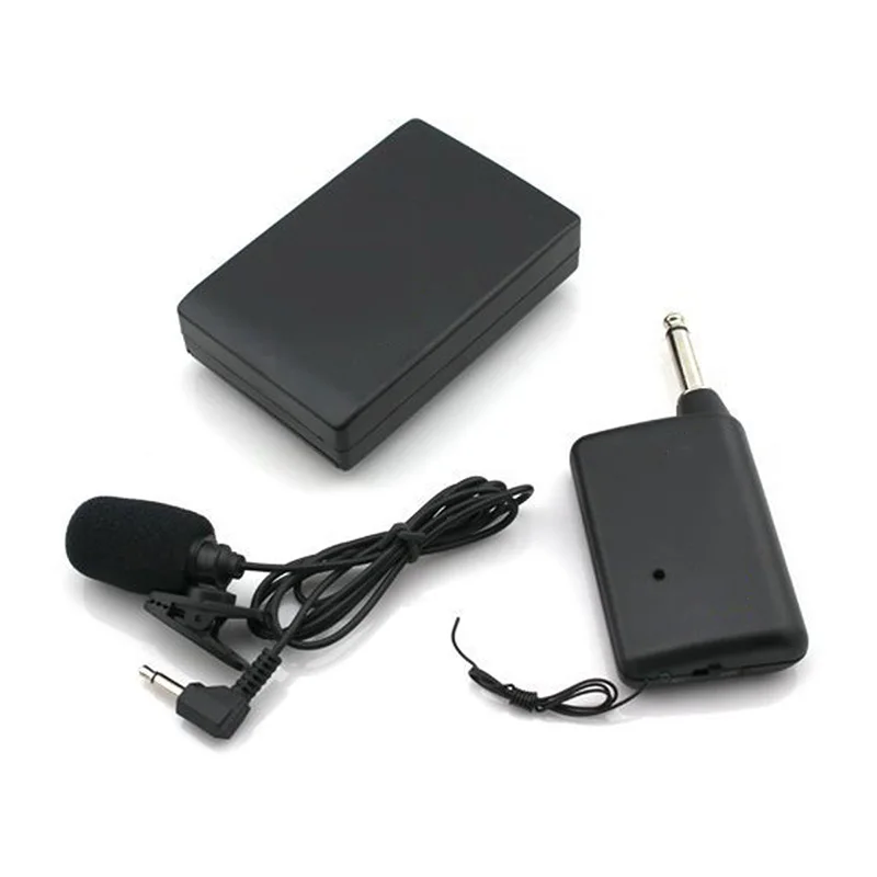 

Handheld 20M FM Transmitter Receiver Wireless Microphone System Lavalier Lapel Clip Mic For Conference Teacher Lecturer Scholar