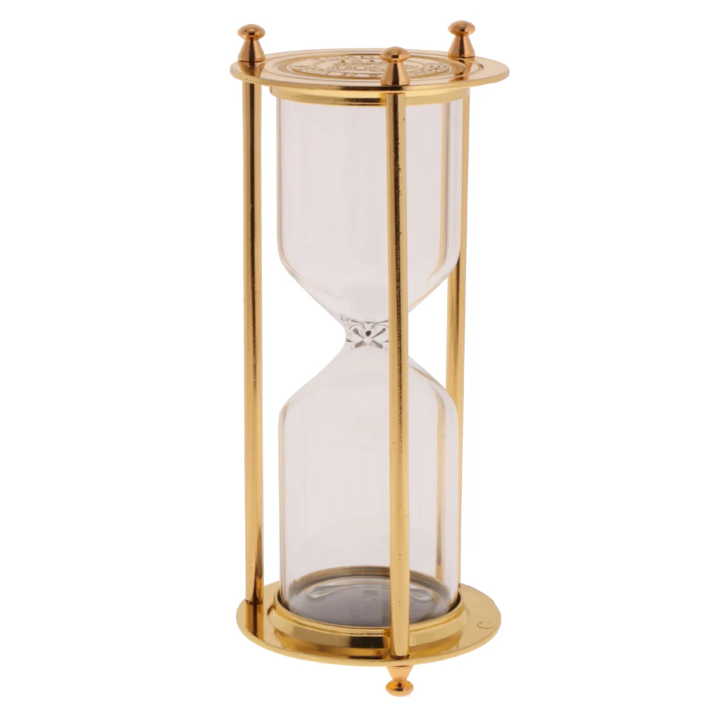 3 style Retro Metal Frame Empty Hourglass Sandglass Sand Timer Home Decor Kids Science Early learning Toys Set