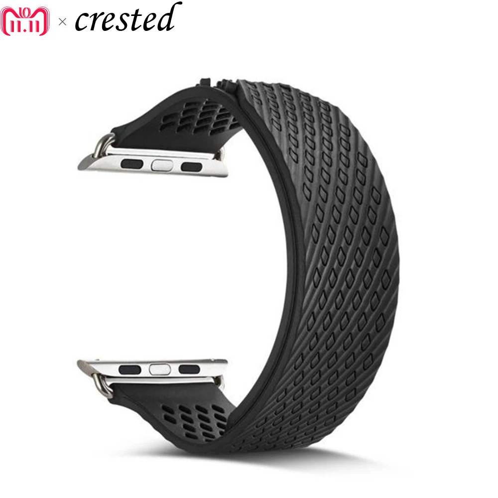 Sport strap For Apple Watch band 44mm 40mm 42mm/38mm iwatch series 4 3 2 1 Woven Silicone Strap Wristband Bracelet Accessories