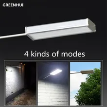 New Arrival 4 modos 48LED Radar de Microondas Sensor De Movimento Luz Solar lâmpada de Parede Lâmpada de Rua Ao Ar Livre Iluminação Do Ponto de Segurança À Prova D’ Água