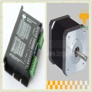

1Axis Nema17 stepper motor with 48 oz.in 1.7A 12-36VDC,128 stepper motor driver DM420Afor CNC Mill Cut Engraver /3D printer/DIY