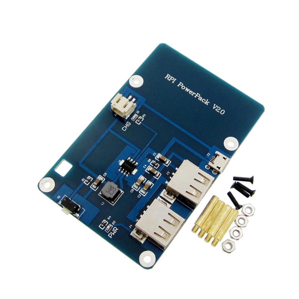

Lithium Battery Pack Expansion Board Power Supply with Switch for Raspberry Pi 3,2 Model B,1 Model B+ Banana Pi without battery