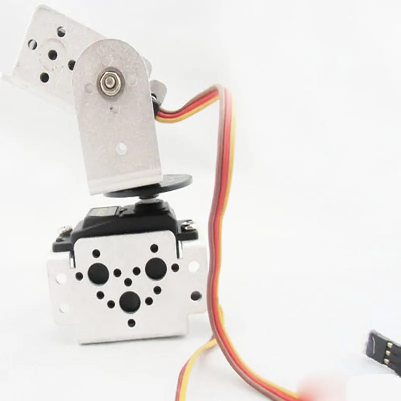 

Elcrow 2 DOF Bracket Kit for Servo Silvery MG995 Compatible Sensor Mount kit for Arduino Smart Car Robot(Without Servos)