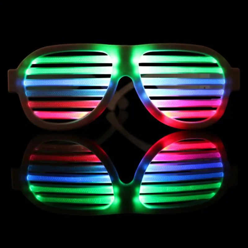 Распродажа 2018 светодиодные светящиеся очки Gafas со звуковым управлением