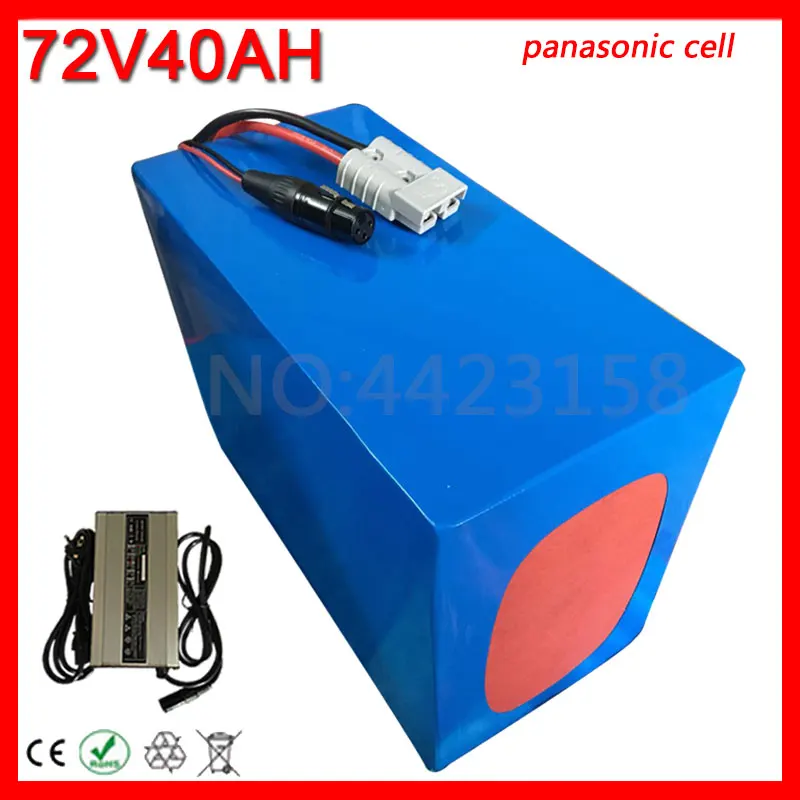 Excellent 72V 2000W 3000W 4000W 5000W Battery 72V 40AH Electric Bike Battery 72V 40AH Lithium Electric Scooter Battery Use Panasonic Cell 1