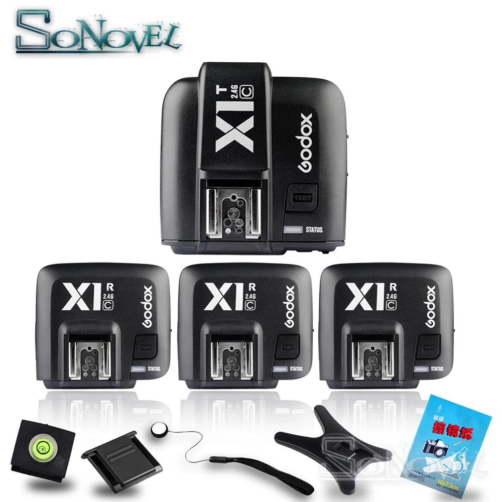 Godox X1N TTL 2.4 G Wireless Flash Transmitter + 3 x Receiver Kit For