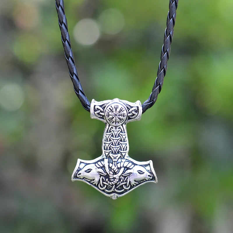 QIHE-JEWELRY-Norse-Vikings-Amulet-Goat-Thor-s-Hammer-Pendant-Necklace-Original-Animal-Knot-Viking-Jewelry(3)