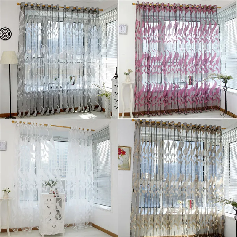 

Wheat Sheer Curtain Tulle Window Treatment Voile Drape Valance 1 Panel Fabric