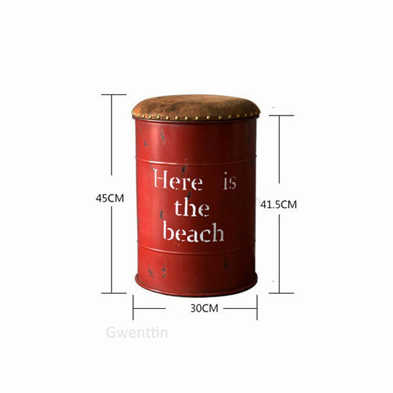 Industrial Iron Bucket Stool Bedroom Change Shoe Storage Stools Bar Bench Dining Chairs Vintage Retro Sofa Loft Decor Ottomans Industrial Iron Bucket Stool Bedroom Change Shoe Storage Stools Bar Bench Dining Chairs Vintage Retro Sofa Loft Decor Ottomans