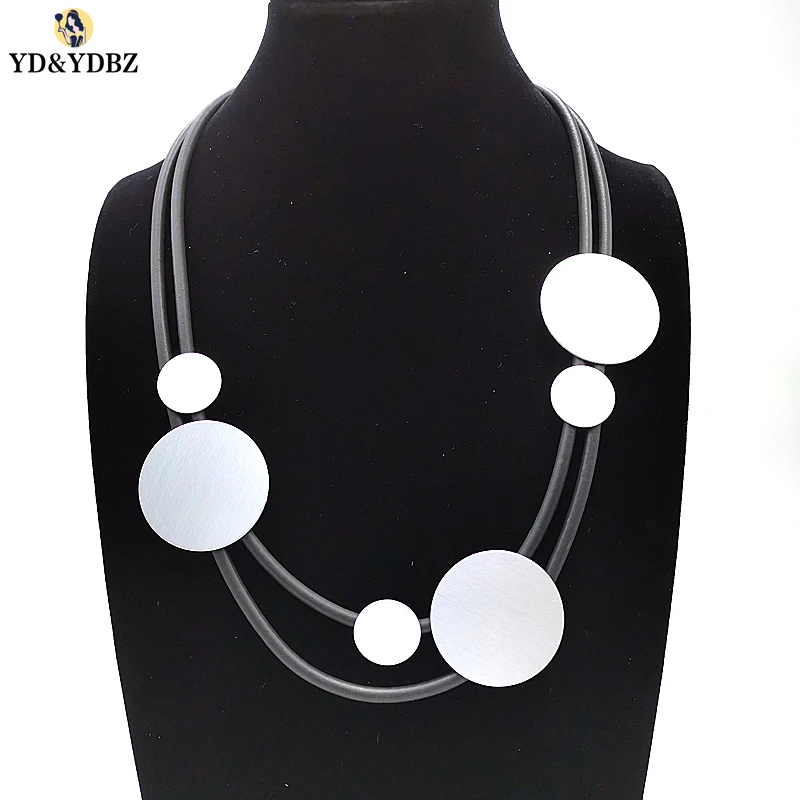 

YD&YDBZ 2019 Simple Necklace For Women Party Dance Birthday Gift DIY Handmade Rubber Necklaces Neck Collar Clother Accessories