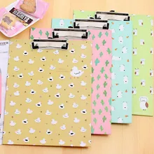 Coloffice 1PC A4 Floral File Folder Clipboard Cardbard Folder WordPad Vertical Writting Board School Stationery Office Supplies