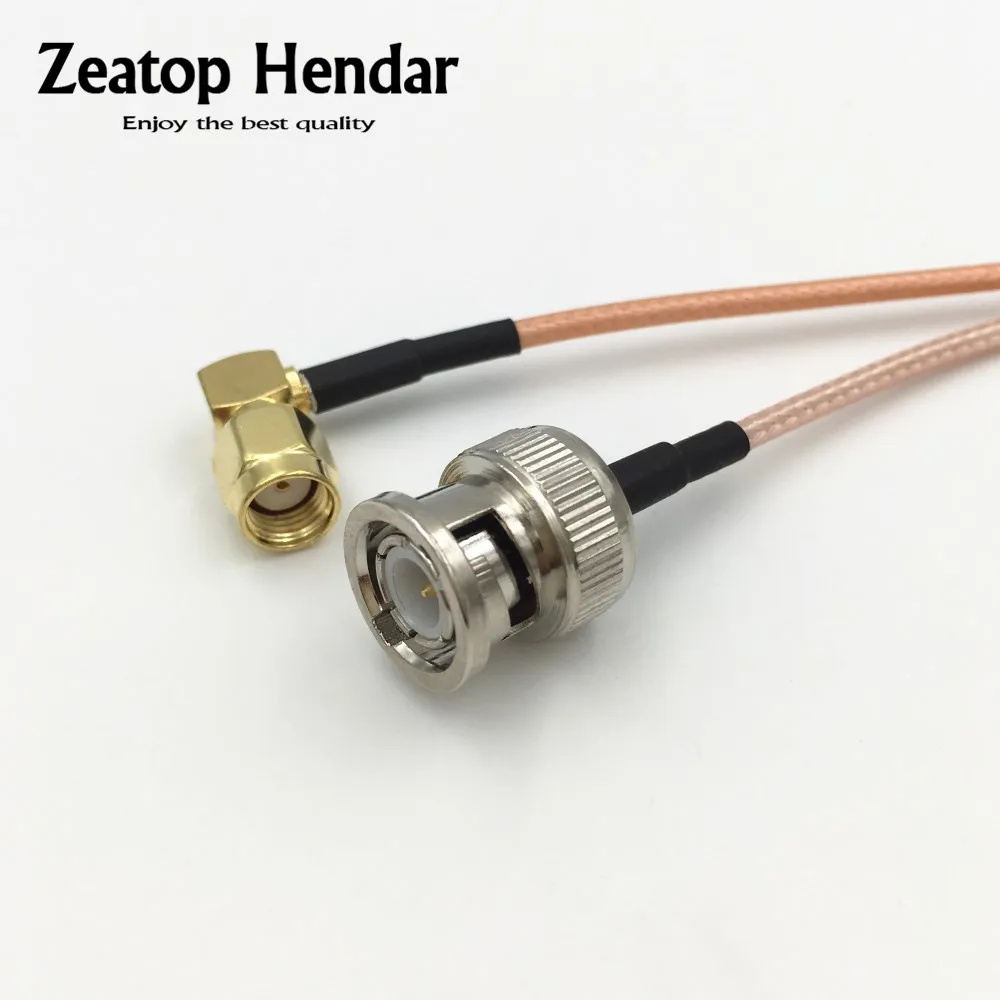 10Pcs RG316 Wire BNC Male Jack to 90degree Right Angle RP SMA Plug RF Coaxial Cable Adapter 15CM 20CM 30CM 50CM 100CM 200CM |