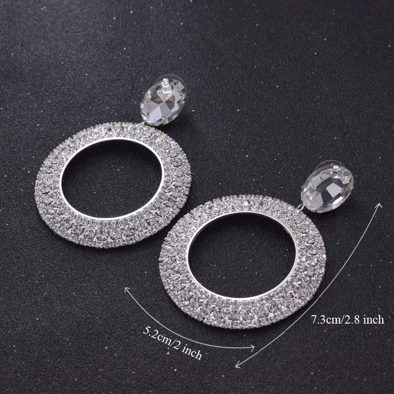 crystal round drop earring for girls (2)
