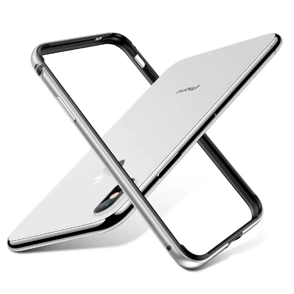 Premium Aluminum Metal & Silicone Frame Phone Case Bumper