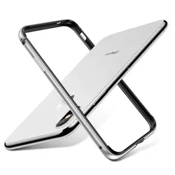 Gold Aluminum Metal Silicone Bumper Phone Case - Premium Phone Accessories - iPhone 12 Mini (Silver)